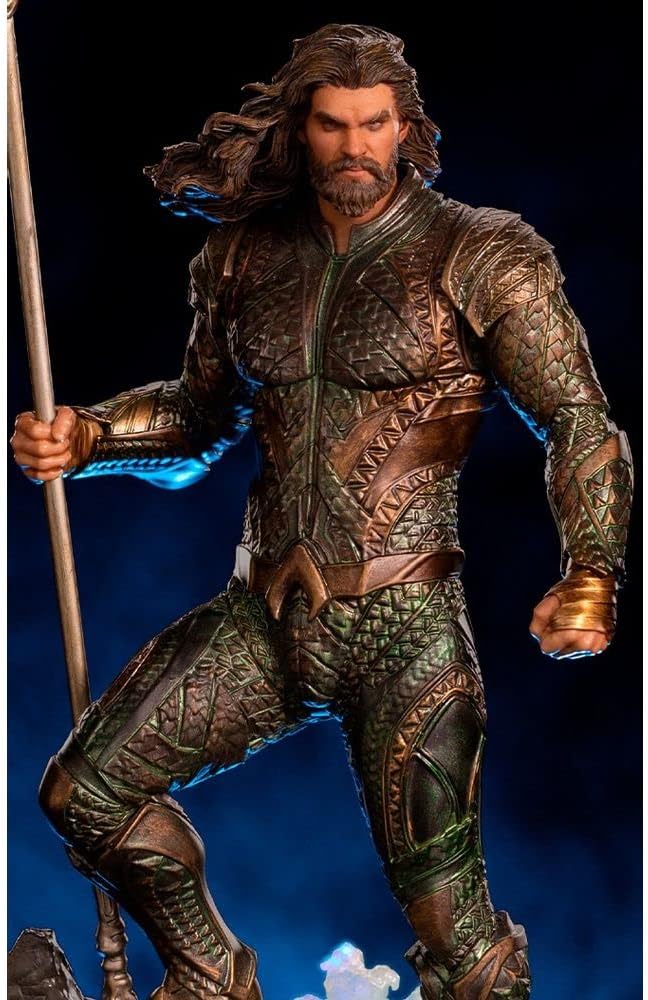 Iron Studios DCCJLE57321-10 Zack Snyder Justice League Aquaman 1/10 Army Figur Art Scale, Statuen, B