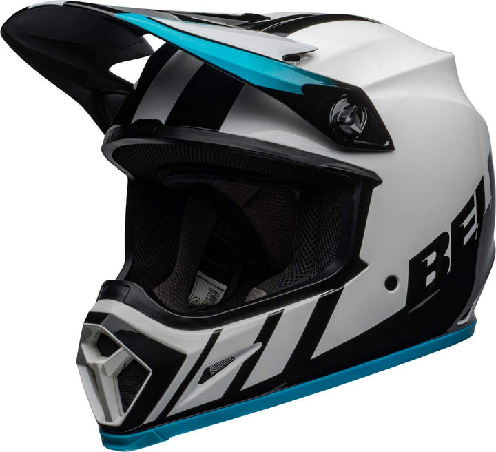 Bell Crosshelm MX-9 MIPS® Strike Dash White/Blue-S