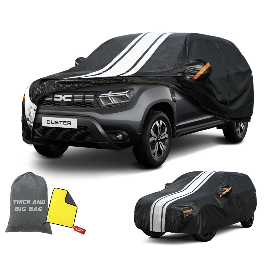 Autoabdeckung Wasserdicht Atmungsaktiv Passend für Renault Duster 2010-2026, Vollgarage Autoplane fü