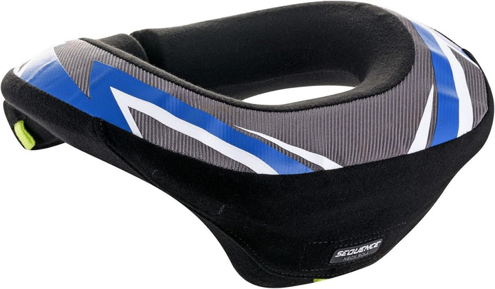 Alpinestars Sequence Jugend Motocross Nackenschutz (Black/Blue,L/XL), 6741018-177-L-XL