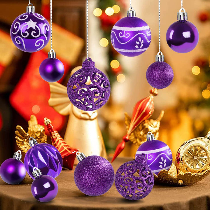 Ywlake Weihnachtskugel Ornamente Set für , 100-pcs Weihnachtsbaum Dekorationen Bruchfeste für Neujah