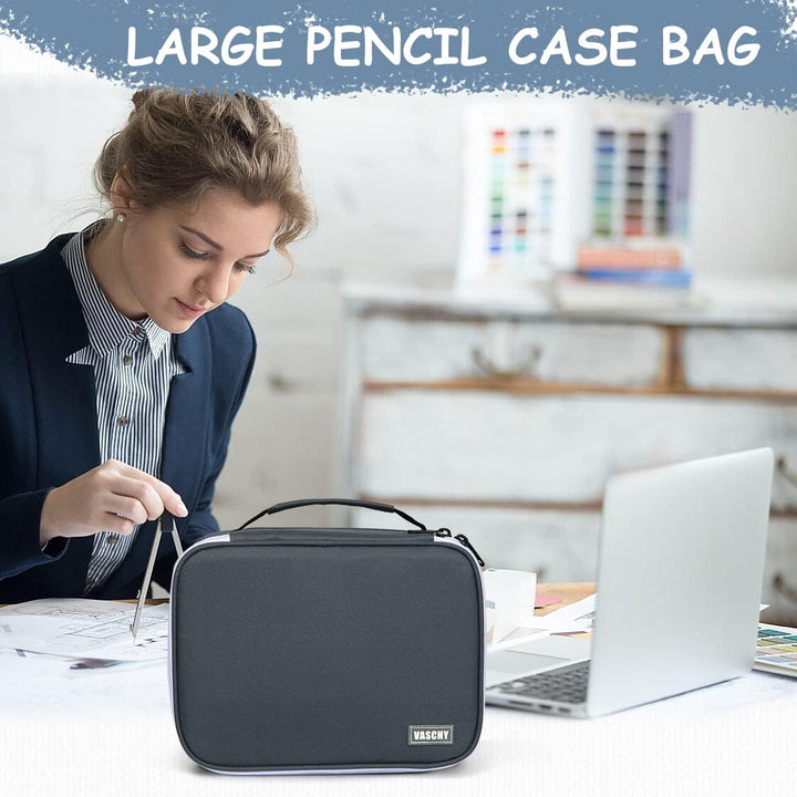 VASCHY Grosse Federmäppchen, Multi Fächer Mäppchen Organizer 72 Stück Etui Schule Federmappe Federta