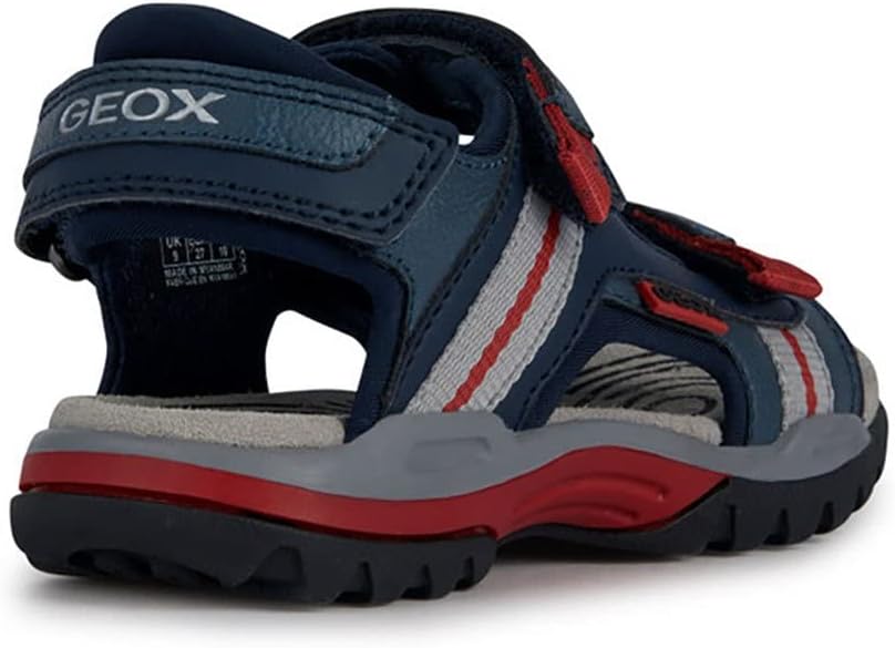 Geox Jungen J Borealis Boy Sandal 32 EU Avio Red, 32 EU Avio Red