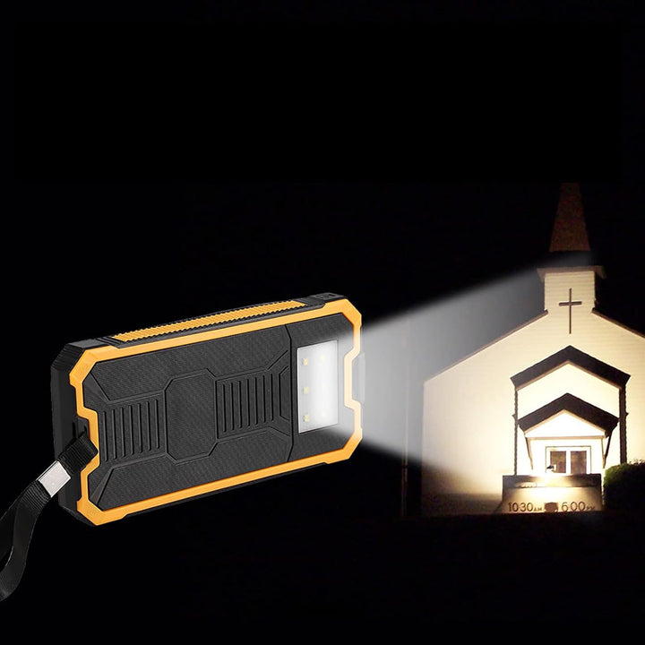 20000MAH Solar Power Bank Tragbares Ladegerät, Dual USB Solar Panel Ladegerät mit Schnellem Gebühren