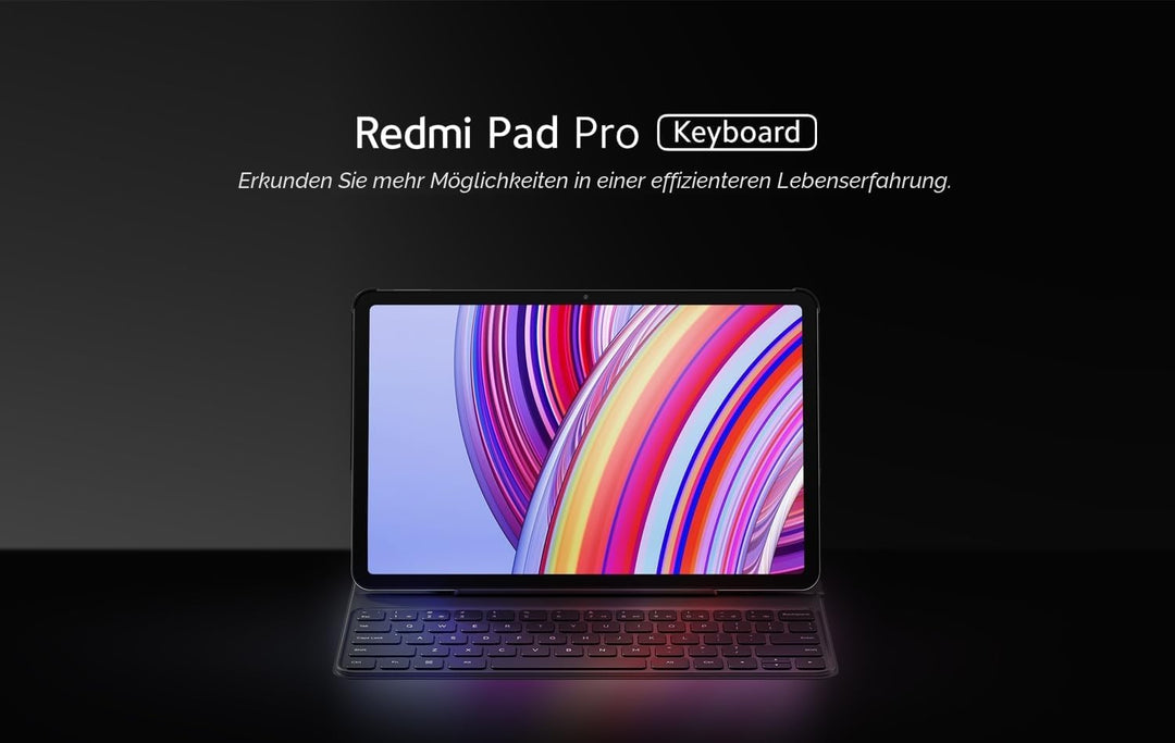 Xiaomi Redmi Pad Pro Keyboard - Bluetooth-Tastaturhülle (Schwarz)