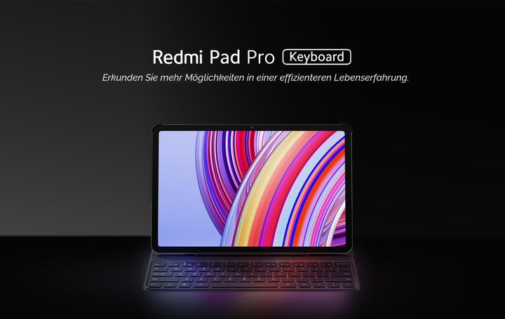 Xiaomi Redmi Pad Pro Keyboard - Bluetooth-Tastaturhülle (Schwarz)