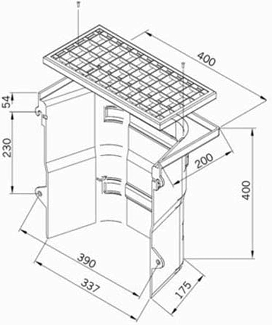 ACO Therm® Lüftungsschacht Körper 40x40x20 cm ohne Boden