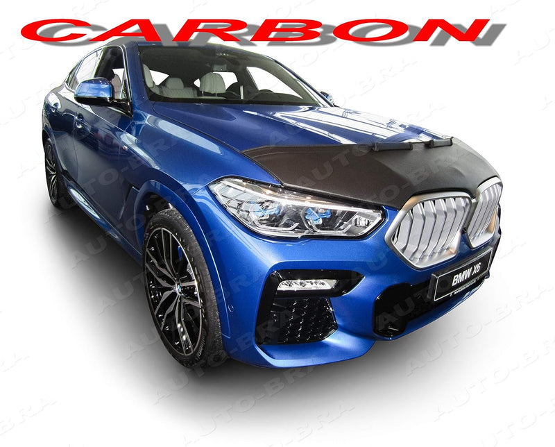 Auto-Bra AB3-00478 Carbon Optik kompatibel mit BMW X5 G05 X6 G06 Bj. ab 2018 Haubenbra Steinschlagsc