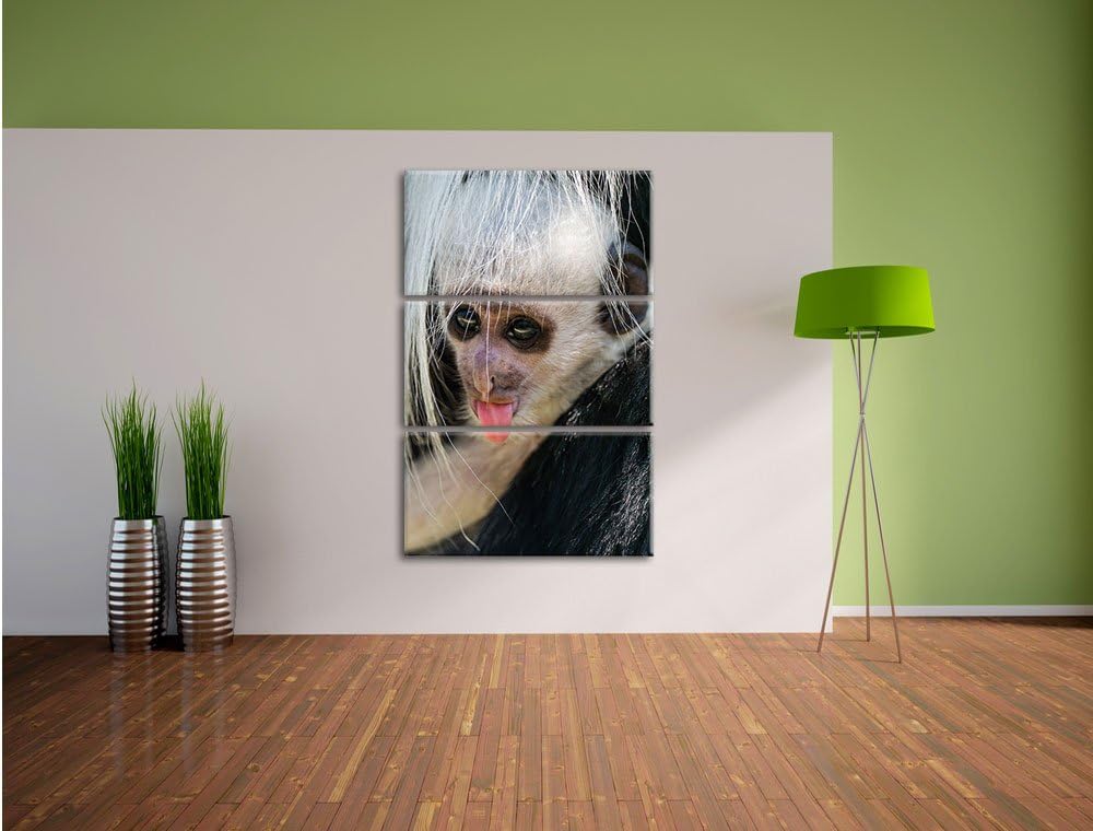 Pixxprint Dach mit Illuminati Auge als Leinwandbild/Grösse: 3 Teilig (120x80) / Wandbild/Kunstdruck/