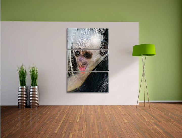 Pixxprint Dach mit Illuminati Auge als Leinwandbild/Grösse: 3 Teilig (120x80) / Wandbild/Kunstdruck/