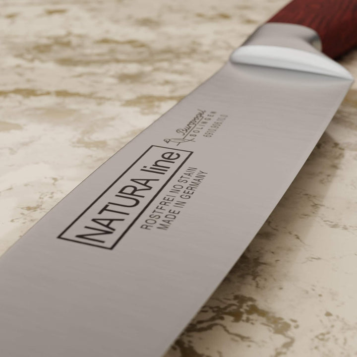 Burgvogel Solingen Natura Line, Spickmesser Holzgriff, rot satiniert, geschmiedet, 10 cm, sehr schar