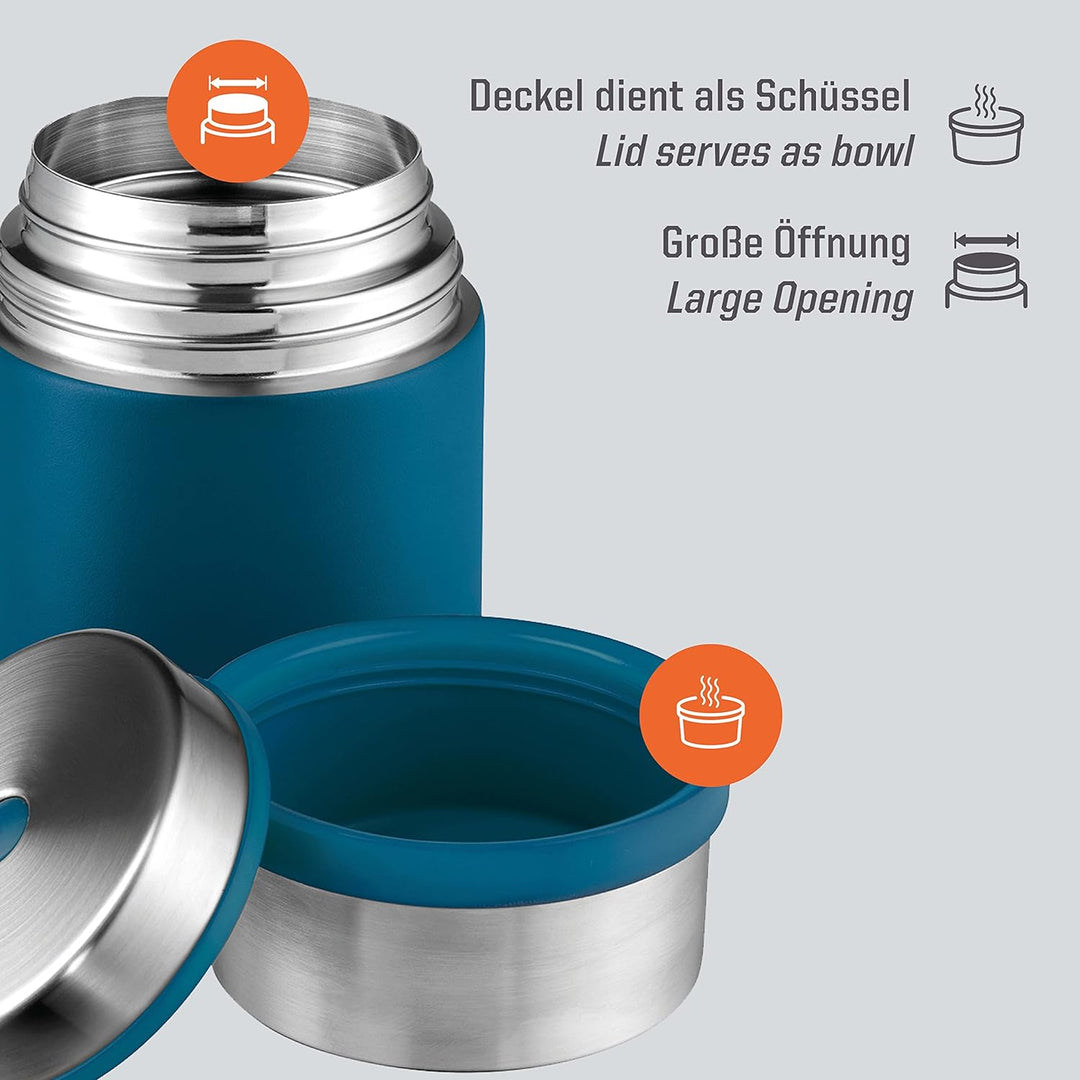 Esbit Thermobehälter Sculptor für Essen - Warmhaltebehälter 1000 ml in Polar Blue - aus Edelstahl fü