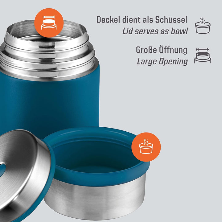 Esbit Thermobehälter Sculptor für Essen - Warmhaltebehälter 1000 ml in Polar Blue - aus Edelstahl fü