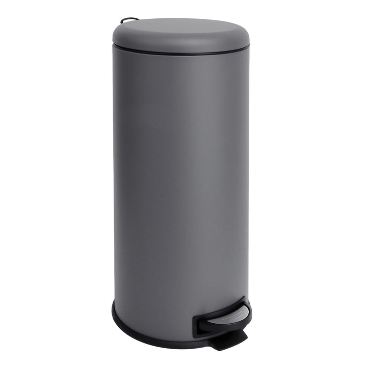 SVITA T30 Mülleimer Grau Treteimer Abfalleimer 30 Liter inkl. Inneneimer rund Küchen-Hilfe