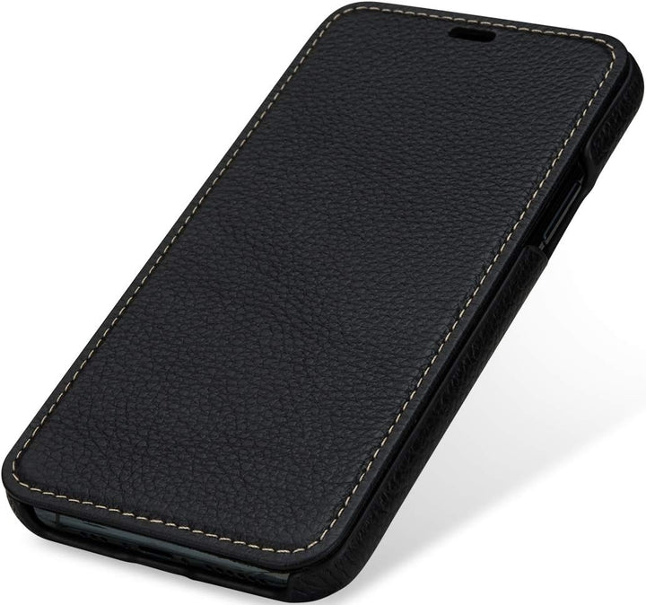 STILGUT Book Case kompatibel mit iPhone 11 Pro Hülle aus Leder zum Klappen, Klapphülle, Handyhülle,