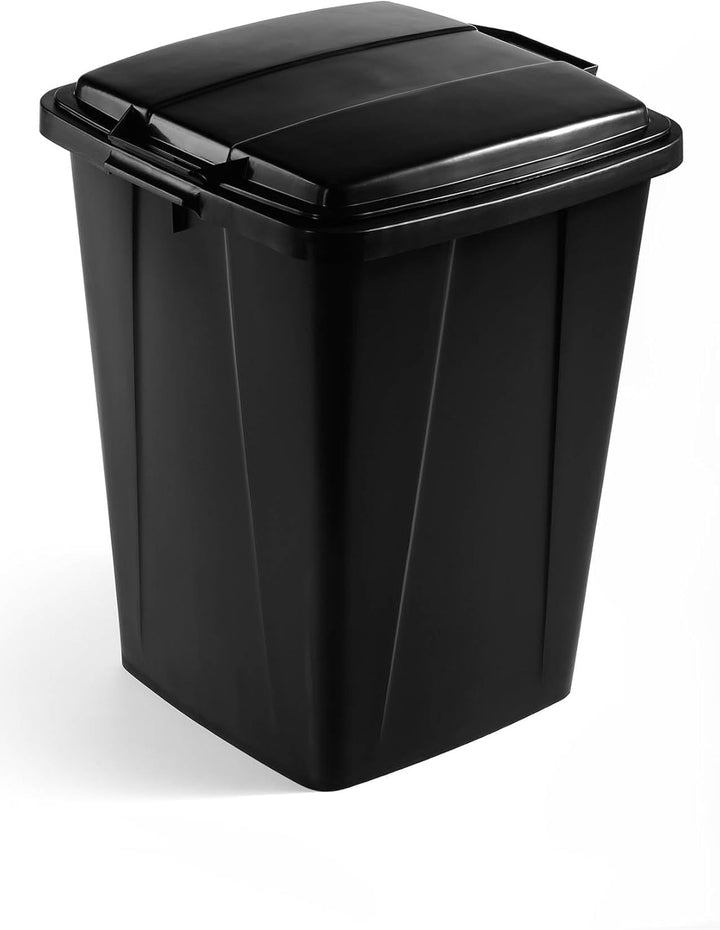 Durable Deckel Eco für Mülleimer Durabin 90L, Blauer Engel zertifiziert, schwarz, 6 Stück, 180050622