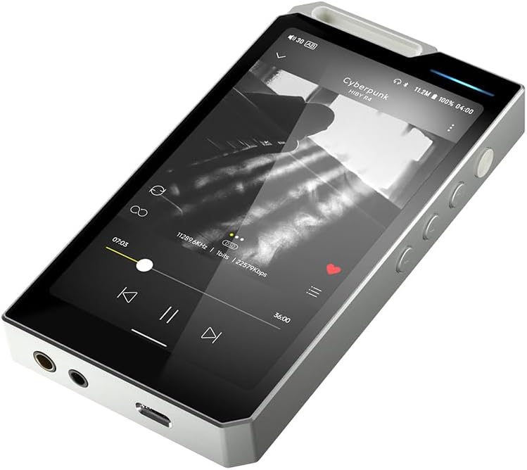HiBy R4 Android-MP3-Player mit Bluetooth und WLAN, integriertes 4DAC-Android12, unterstützt Wiederga