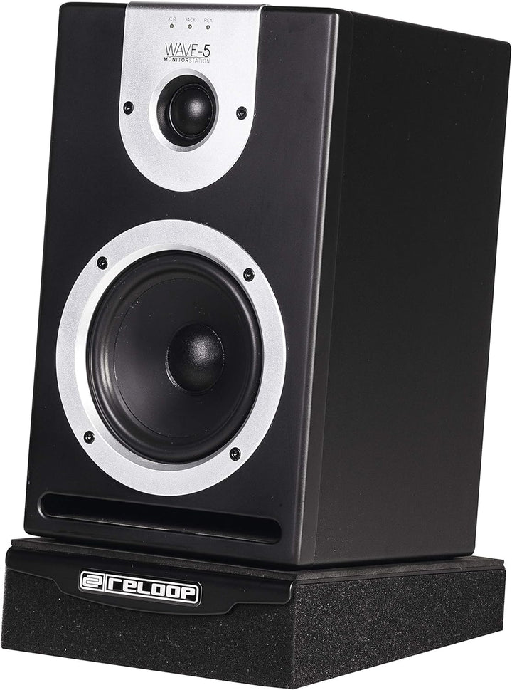 Reloop sMonitor Pad 5 PRO - Absorber-Unterlage für alle gängigen 5" (12,7 cm) Monitorboxen, gefertig