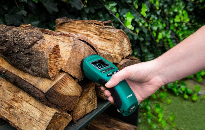 VONROC Feuchtigkeitsmessgerät - LCD Display mit Hintergrundbeleuchtung - Profi und präzise Messung v