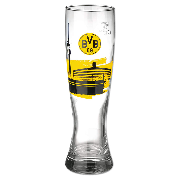 Borussia Dortmund BVB-Weizenglas, 0.5 liters, 1 Stück (1er Pack)