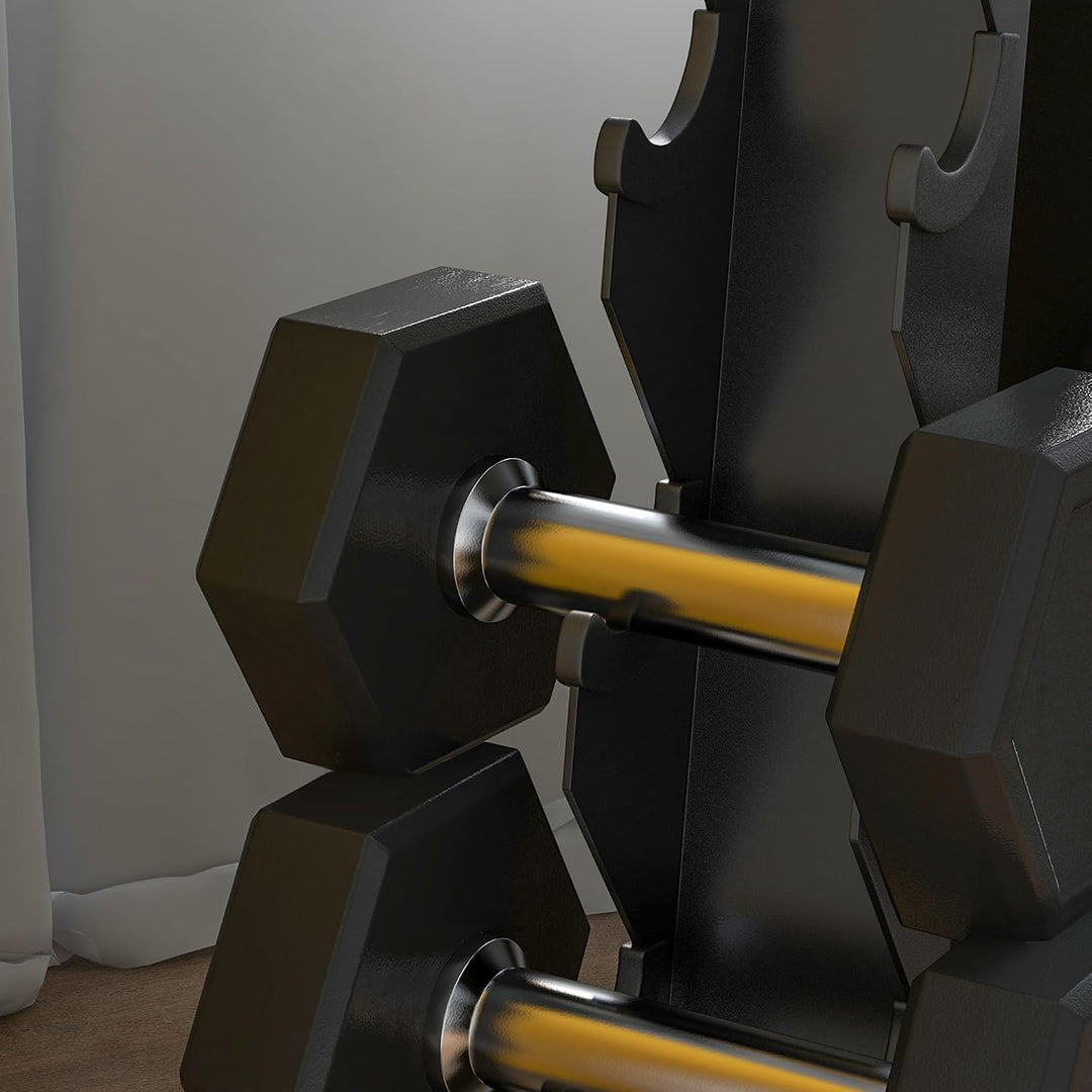 SPORTNOW Hantelständer Hantelablage für 10 Kurzhanteln 5 Ebenen 100 kg | Kurzhantelablage, Hantelbau