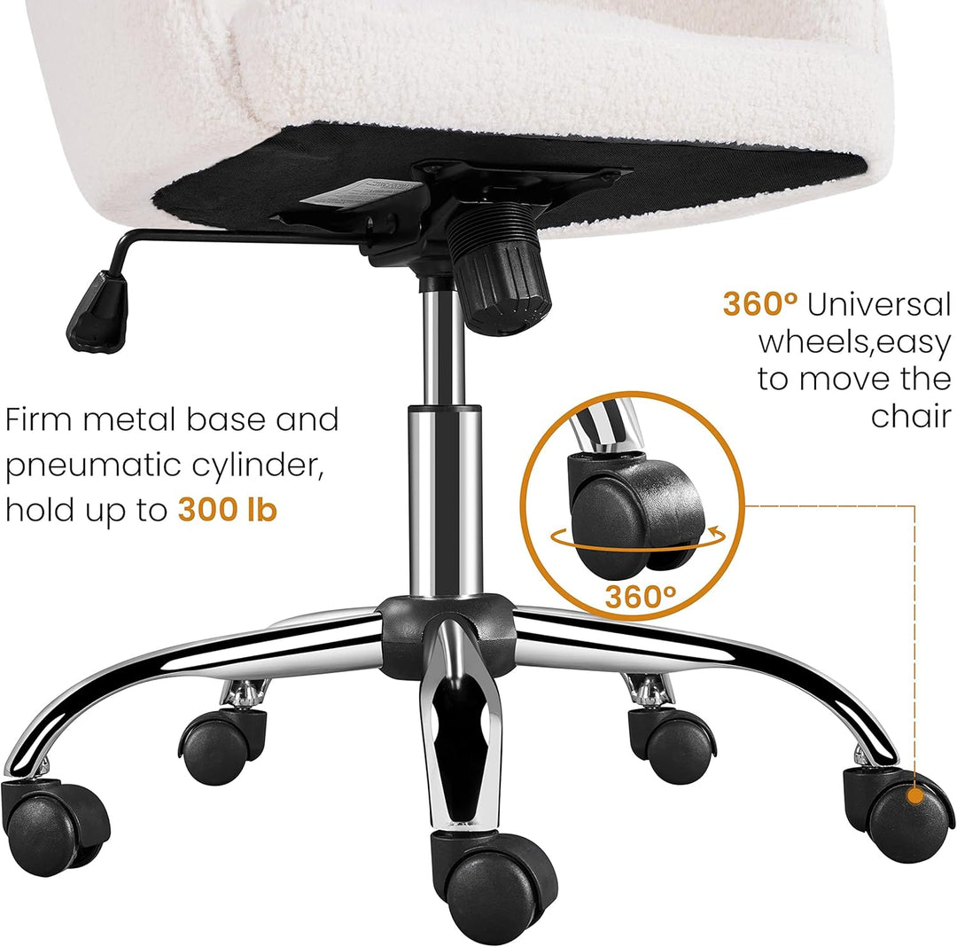 Yaheetech Bürostuhl Ergonomischer Schreibtischstuhl Drehstuhl Höhenverstellbar Computerstuhl mit Rol