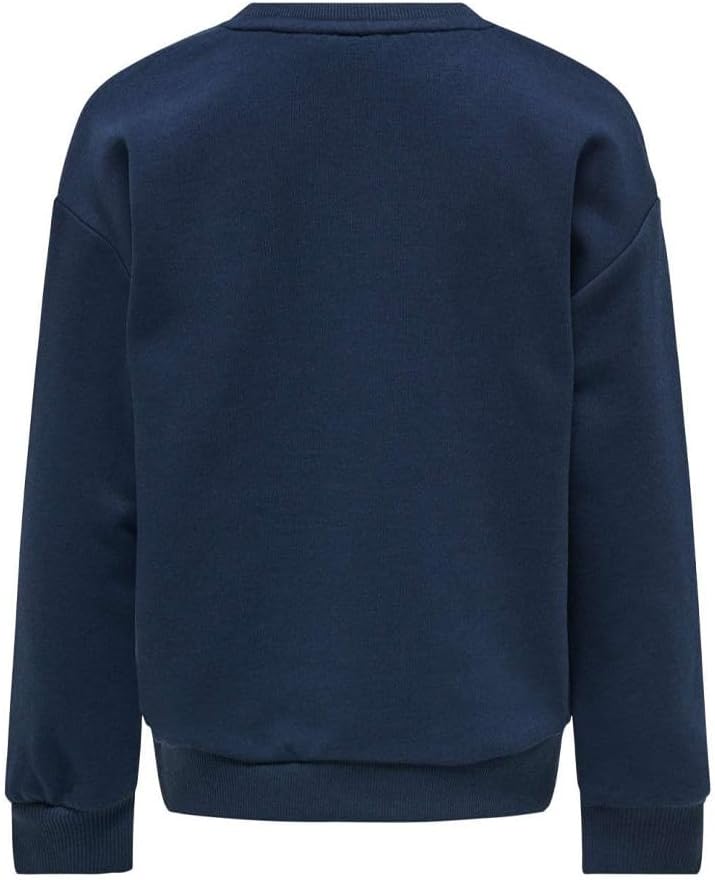 ONLY Kids Mädchen Sweatshirt KOGYDA Xmas L/S O-Neck Sequins Box SWT 128 Dress Blues, 128 Dress Blues