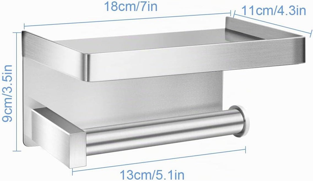 Lelan Toilettenpapierhalter, Material des Edelstahls SUS304 Toilettenpapierhalter für Badezimmer, Kü