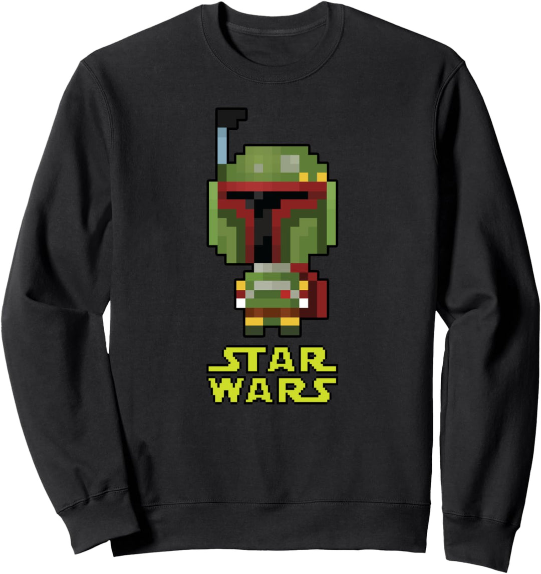 Star Wars Boba Fett Pixelated 8-Bit Sweatshirt