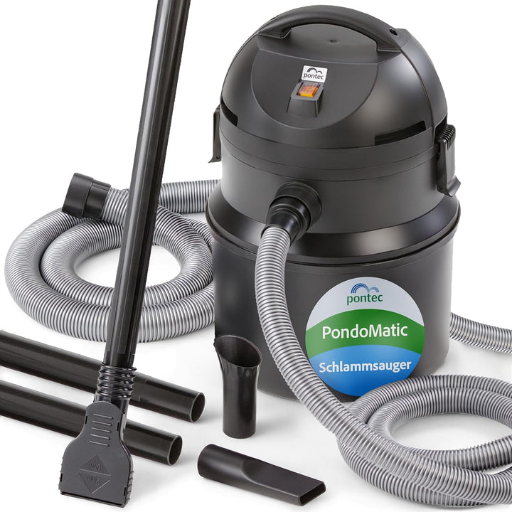 Pontec 50754 PondoMatic 1400 W, 3000 l/h - Teichschlamm-Sauger zur einfachen und effektiven Säuberun