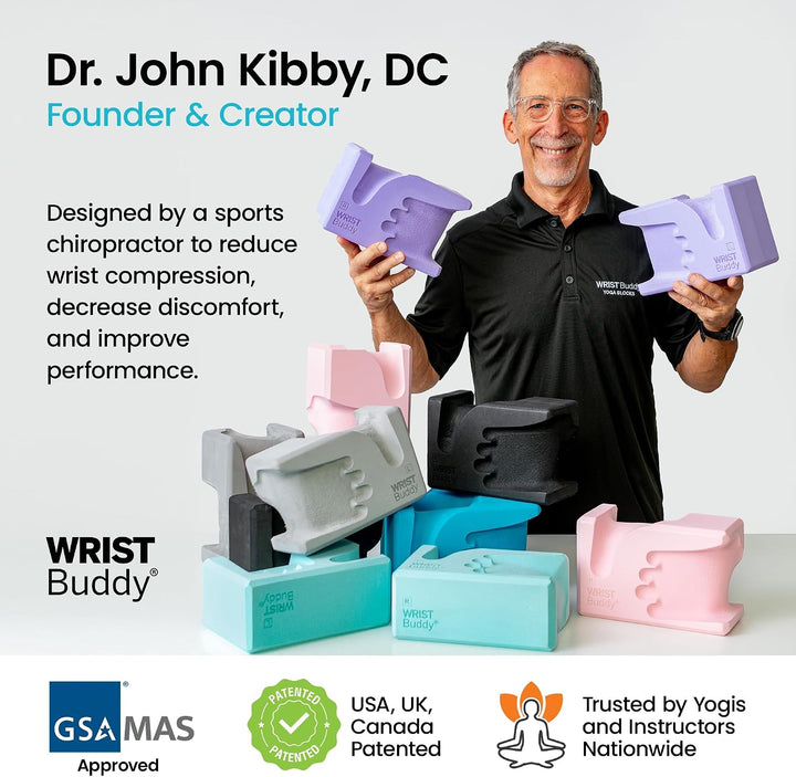 WRIST BUDDY Yoga-Blöcke, entwickelt, um Handgelenkschmerzen, Komfort und Griffkraft zu lindern, erst