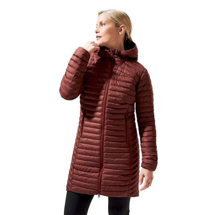Berghaus Damen Nula Micro Hydrosoft leichte verpackbare isolierte Jacke 34 Burgunderrotes Rehkitz, 3