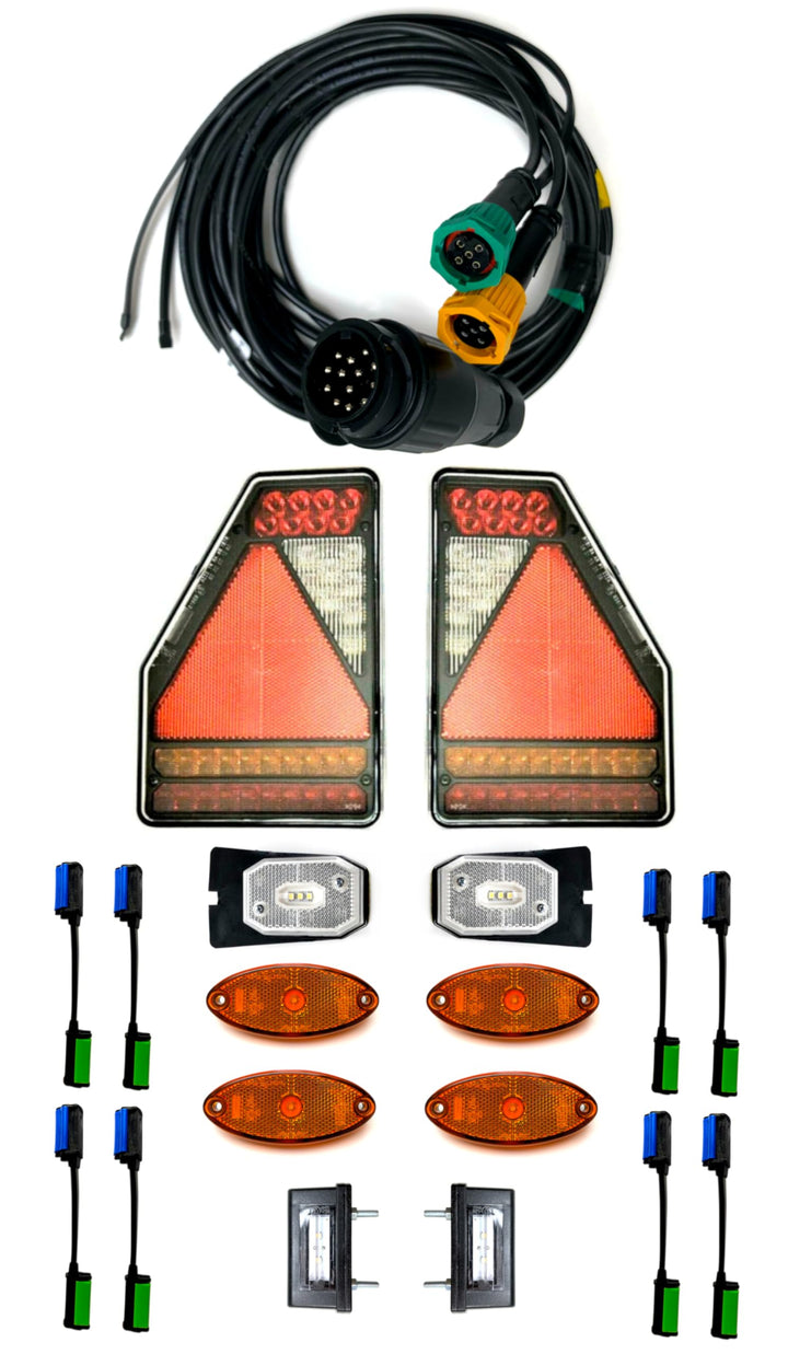 Anhängerbeleuchtung LED Rückleuchte SET Kabel 7 m Kennzeichenbeleuchtung 12V Control Box