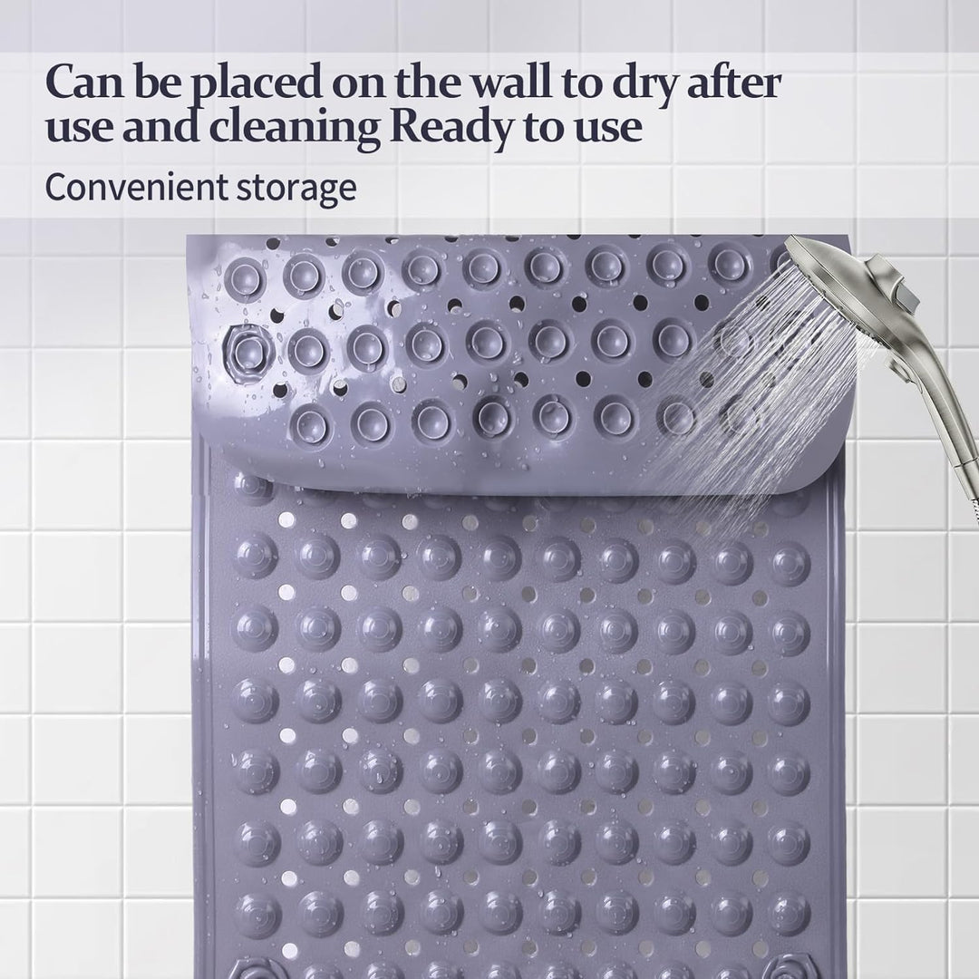 Duschmatte rutschfest 50x80cm,Antirutschmatte Dusche mit Saugnäpfen,Duscheinlage rutschfest mit Abla