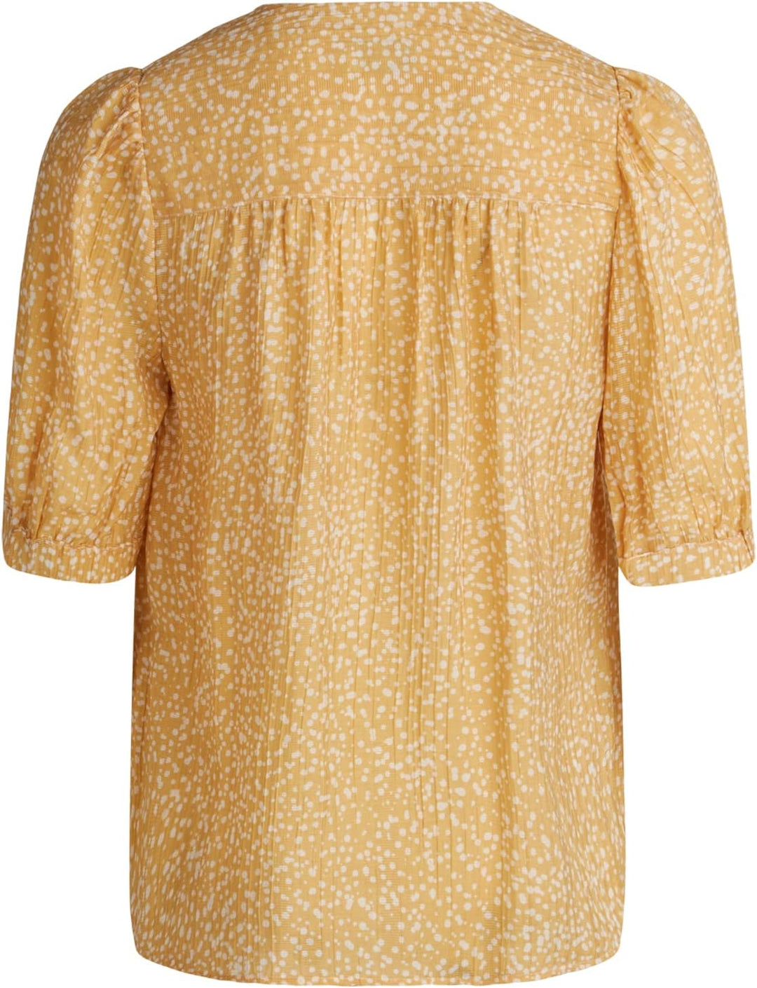 Noa Noa Damen Camillenn Shirt Tops 46 Print Yellow/White, 46 Print Yellow/White