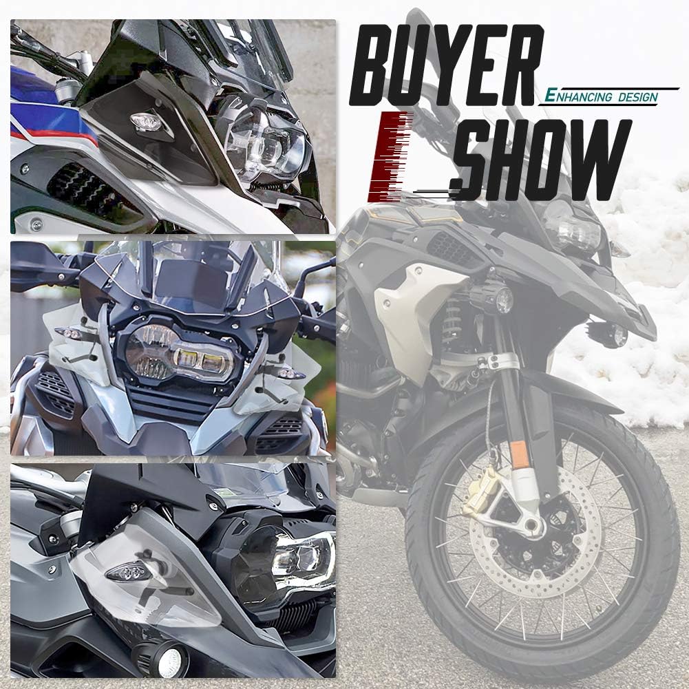 Motorrad-Blinker-Seiten-Winglet-Windschutzscheibenschutz, kompatibel mit B.M.W R1250GS R 1250 GS ADV