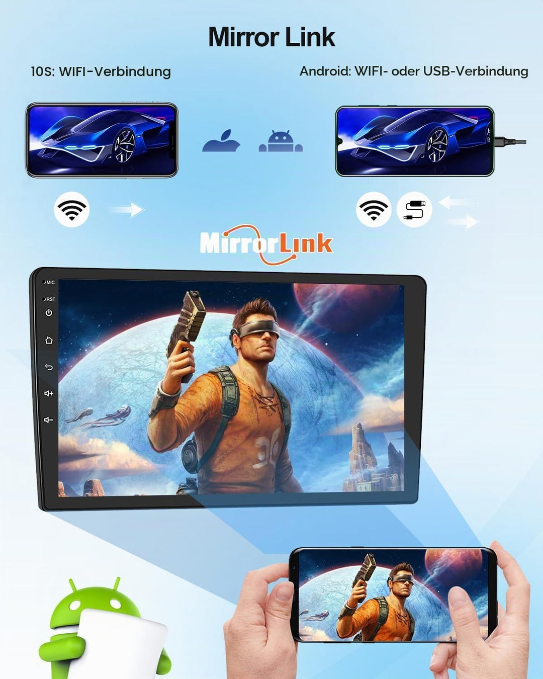 2G+64G CAMECHO Autoradio für Ford Mondeo 3 2004-2007 Hatchback mit Navi Carplay Android Auto,Android