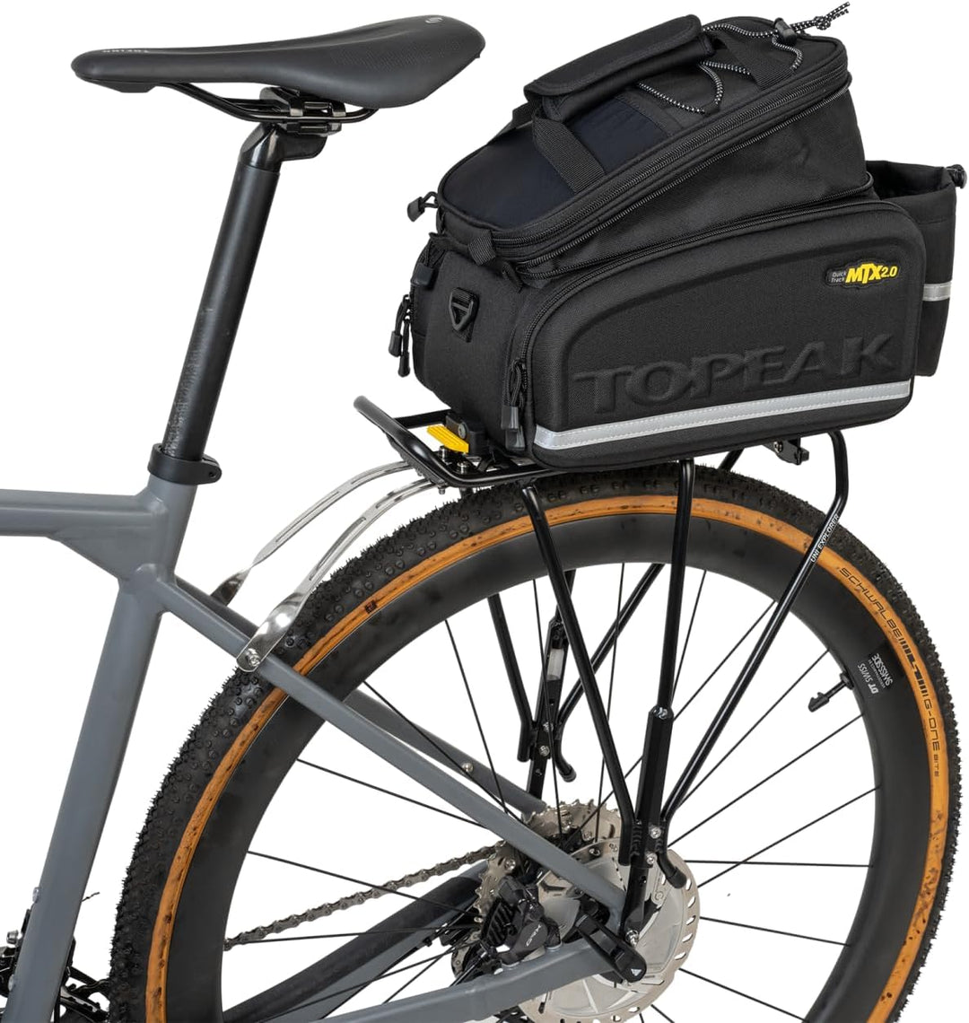 Topeak MTX TrunkBag DX (MTX 2.0) mit TrunkLock – 12,3 L Gepäckträgertasche mit QuickTrack-System, er