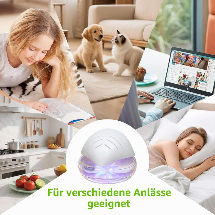 Water Bowl Luftreiniger Air Purifier Lufterfrischer Luftbefeuchter Aroma Diffuser Ioniser with 60ml