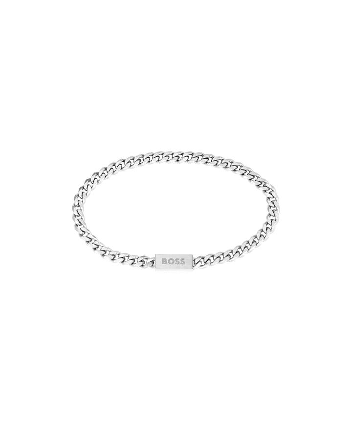 BOSS Jewelry Gliederarmband für Herren Kollektion CHAIN FOR HIM aus Edelstahl - Erhältlich aus Silbe
