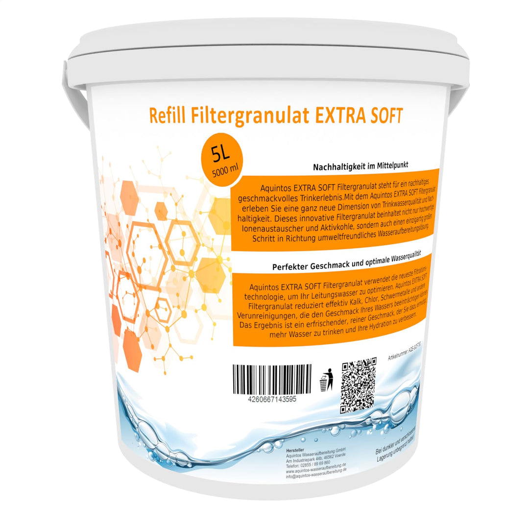 Refill Filtergranulat Ersatz für BWT soft und Aarke Pure Clean + Taste EXTRA SOFT Filtergranulat von