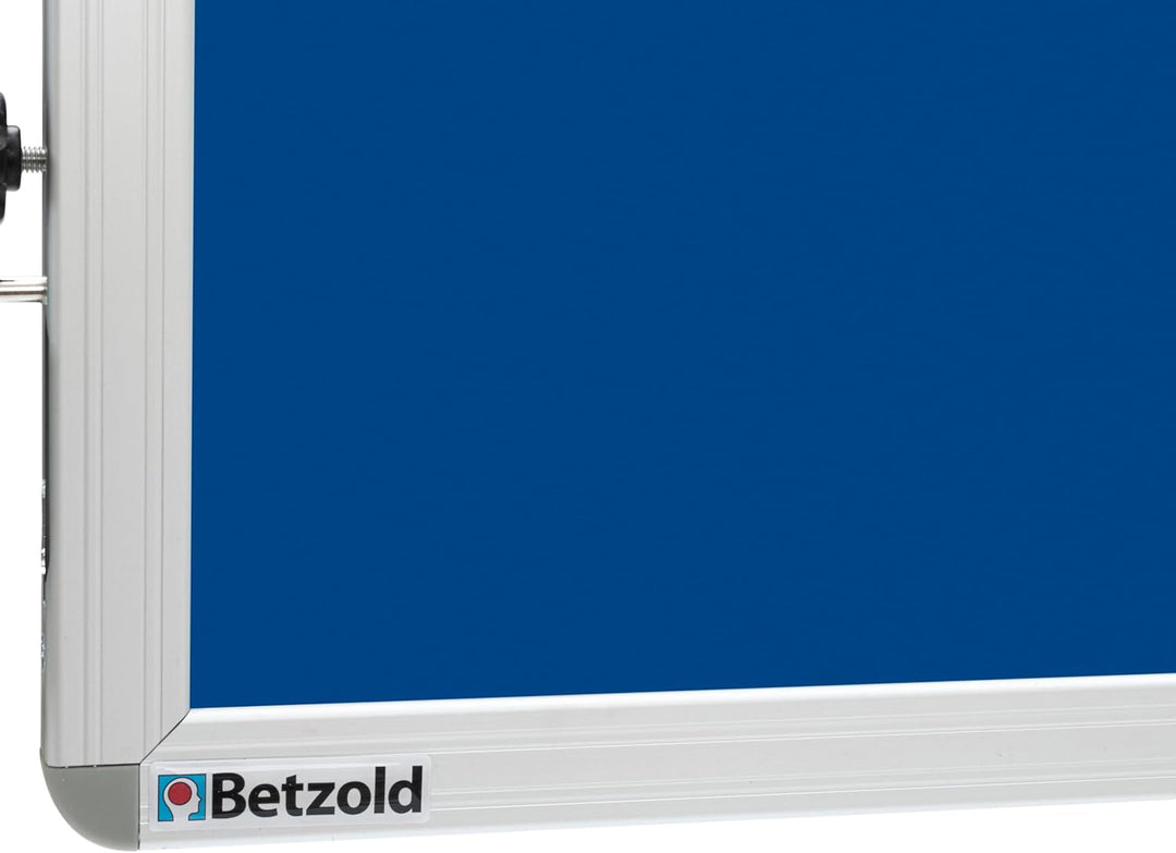 Betzold Stellwand - 150 x 120 cm Schultafel Beistelltafel Raumteiler Infoboard ohne Stativ - blau -