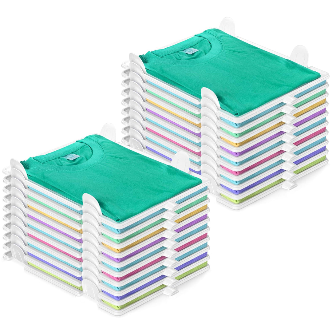 BoxLegend T-Shirt Organizer Stapelbar, Closet Organizer, Erwachsene und Kinder Kleiderschrank Organi