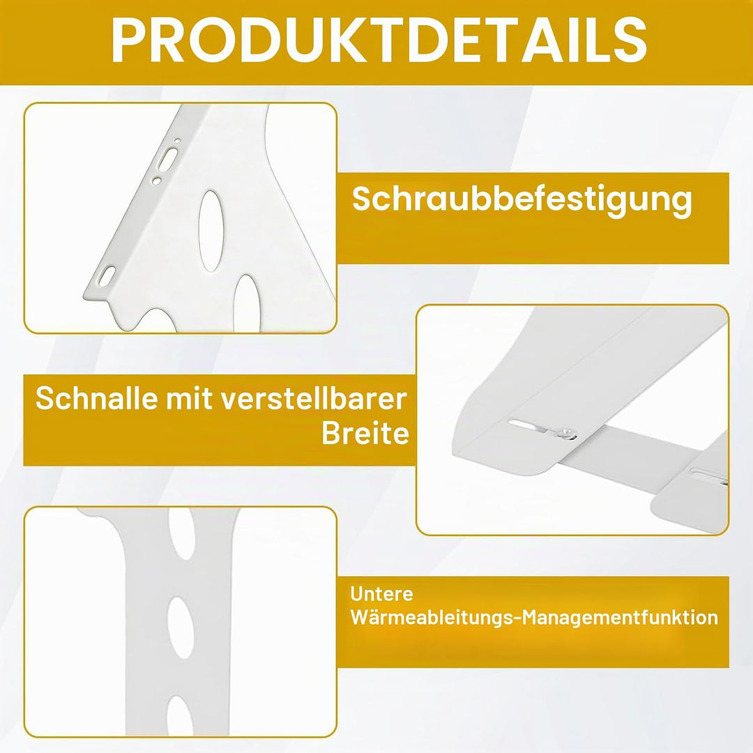 Jinfanshurich Verstellbare PC Halterung unter Schreibtisch &amp; Wandhalterung, CPU Halterung höhenverst