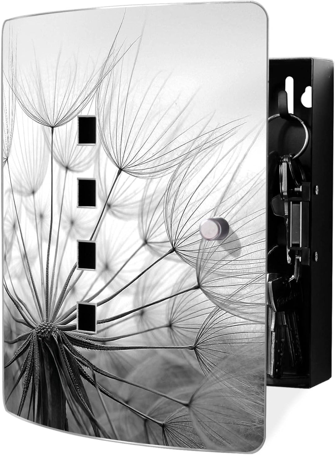 banjado® Design Schlüsselkasten aus Edelstahl Motiv Ready for Takeoff für 10 Schlüssel - Schlüsselsc