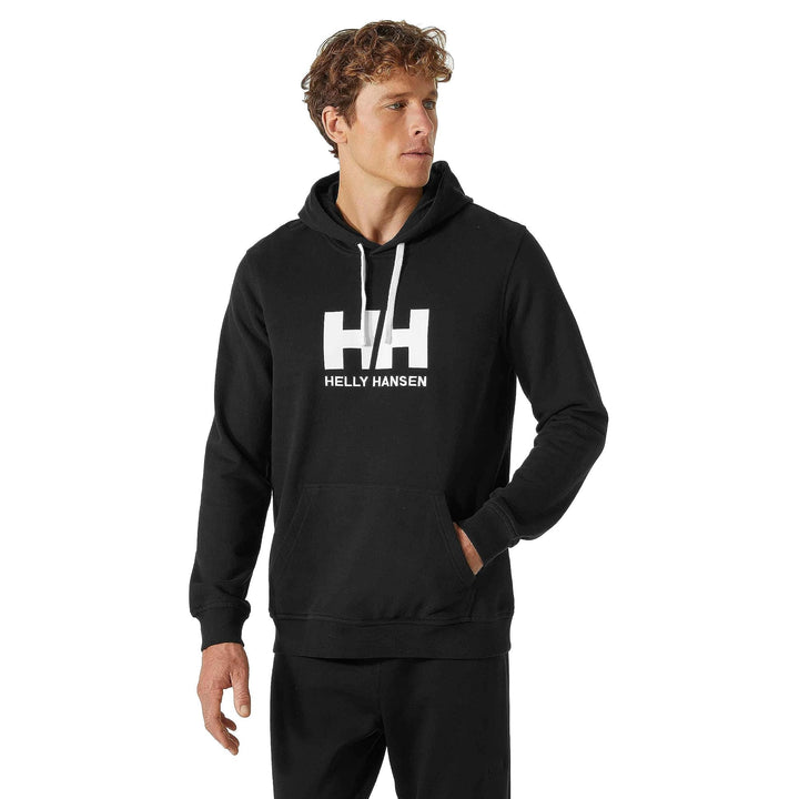 Helly Hansen Herren Hh Logo Hoodie Sweatshirt mit Kapuze (1er Pack) Schwarz S Buchstabenmuster, Schw