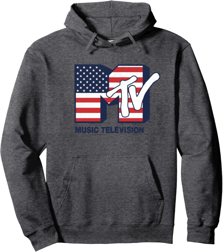 MTV American Flag Pullover Hoodie