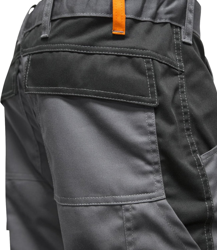 strongAnt Arbeitshose komplett Stretch Männer Berlin Pro Bundhose 42 Grau / Schwarz / 260 G/M², 42 G