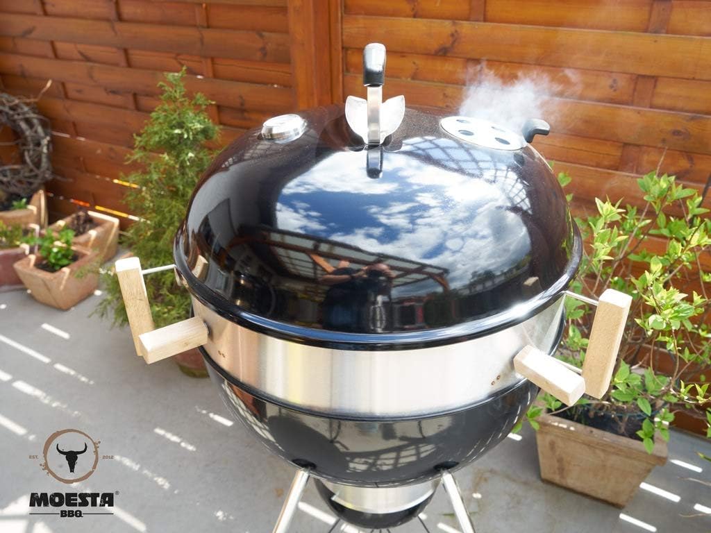 MOESTA-BBQ 19210 - Premium Verschluss für Smokin' Pizzaring/Gourmetring – Für mehr Hitze im Kugelgri