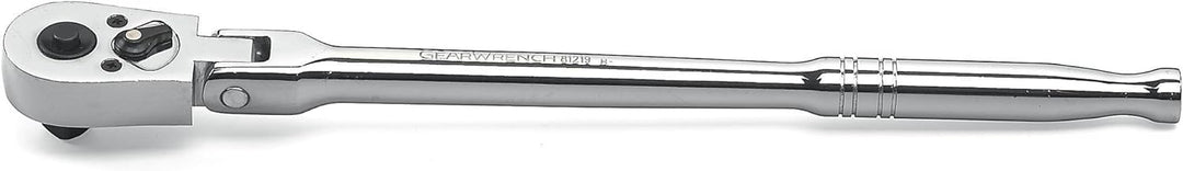 GEARWRENCH 81219 Ratsche, 3/8-Zoll-Antrieb, 45 Zähne, Schnellspanner, Flexkopf, Tropfenform, 26,4 cm